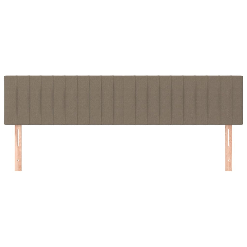 vidaXL 2 db tópszínű szövet fejtámla 80x5x78/88 cm
