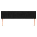 vidaXL 2 db fekete bársony fejtámla 80 x 5 x 78/88 cm