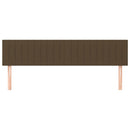 vidaXL 2 db sötétbarna szövet fejtámla 90x5x78/88 cm