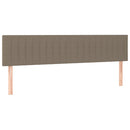 vidaXL 2 db tópszínű szövet fejtámla 90x5x78/88 cm