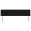 vidaXL fekete bársony fejtámla 180x5x78/88 cm