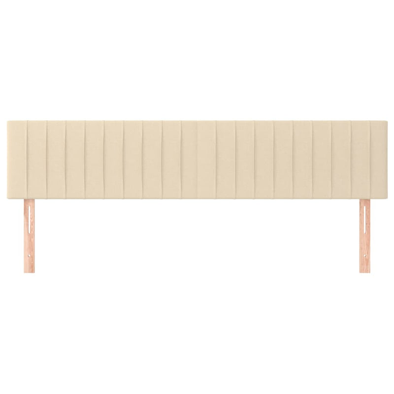 vidaXL 2 db krémszínű szövet fejtámla 100x5x78/88 cm