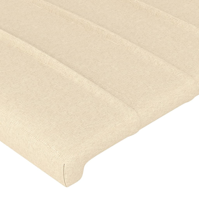 vidaXL 2 db krémszínű szövet fejtámla 100x5x78/88 cm