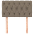 vidaXL tópszínű szövet fejtámla 80x7x78/88 cm