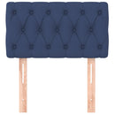 vidaXL kék szövet fejtámla 80x7x78/88 cm