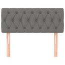 vidaXL sötétszürke szövet fejtámla 90x7x78/88 cm