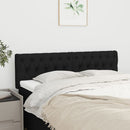 vidaXL fekete szövet fejtámla 144x7x78/88 cm