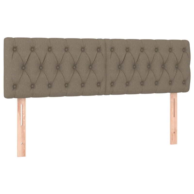 vidaXL 2 db tópszínű szövet fejtámla 72 x 7 x 78/88 cm