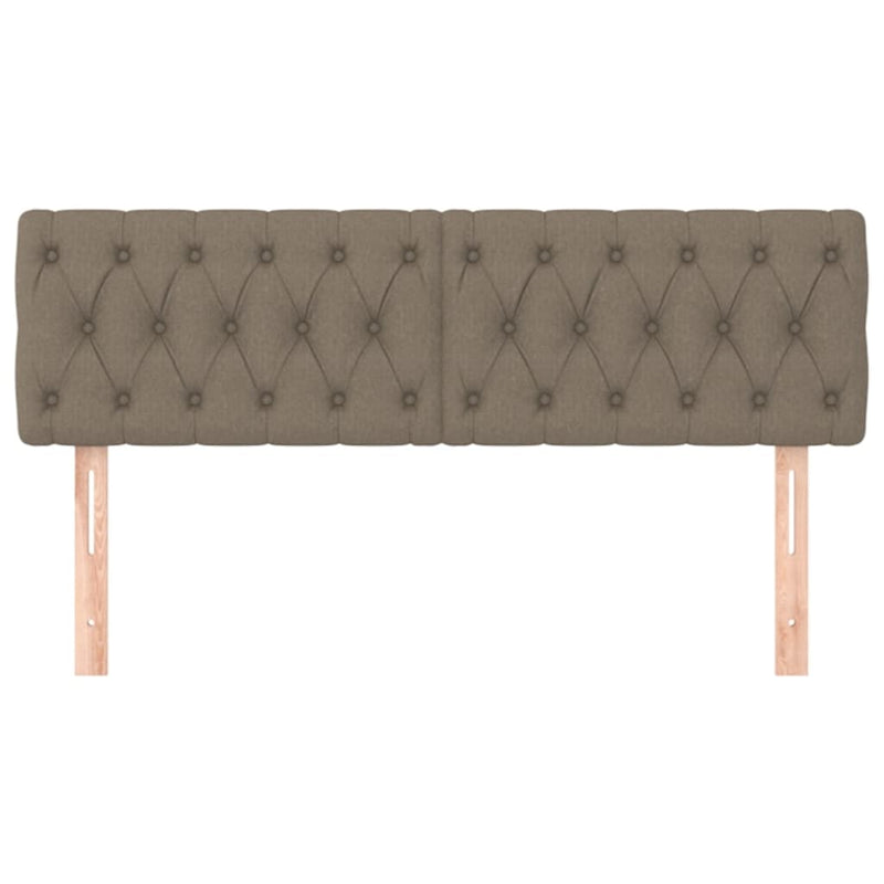 vidaXL 2 db tópszínű szövet fejtámla 72 x 7 x 78/88 cm