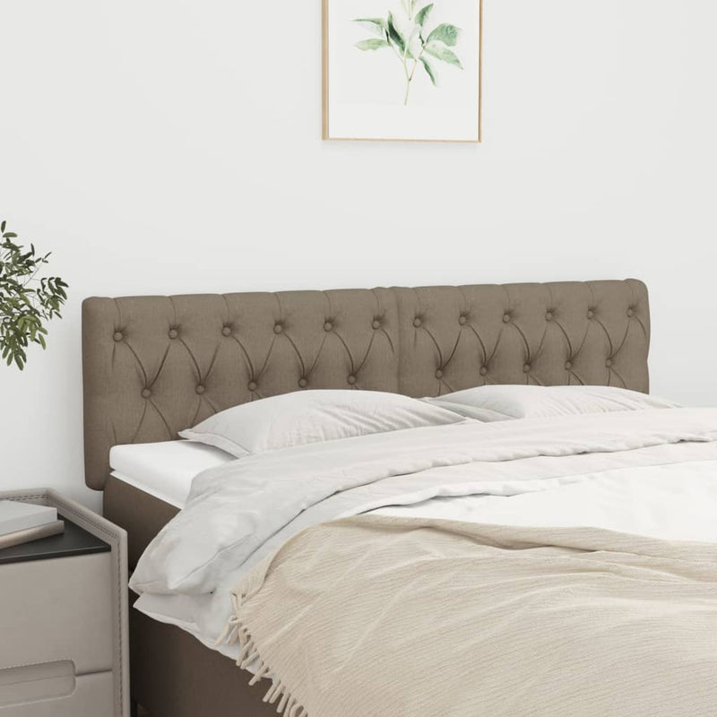 vidaXL 2 db tópszínű szövet fejtámla 72 x 7 x 78/88 cm