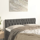 vidaXL 2 db sötétszürke bársony fejtámla 80x7x78/88 cm