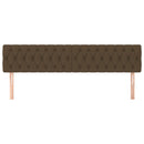 vidaXL 2 db sötétbarna szövet fejtámla 90x7x78/88 cm