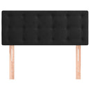vidaXL fekete bársony fejtámla 80 x 5 x 78/88 cm