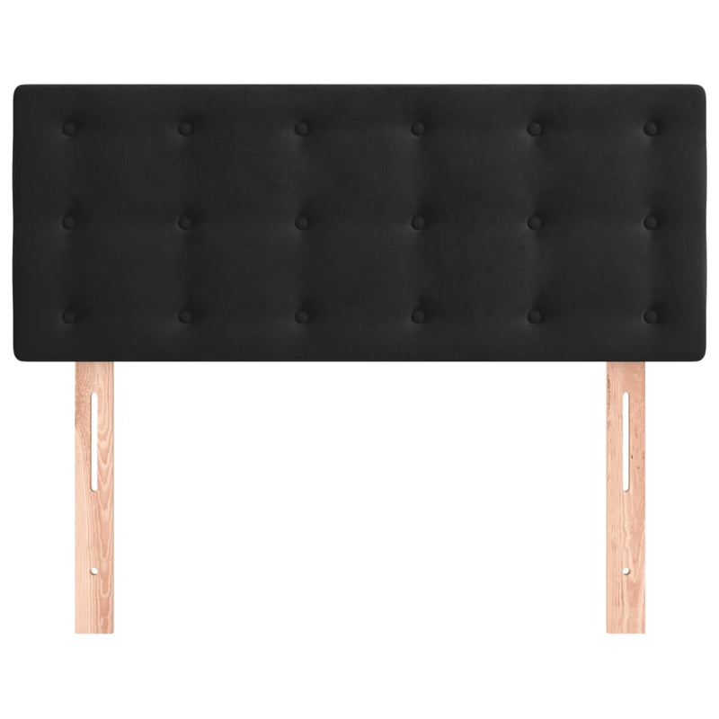 vidaXL fekete bársony fejtámla 80 x 5 x 78/88 cm