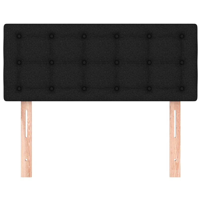 vidaXL fekete szövet fejtámla 90x5x78/88 cm
