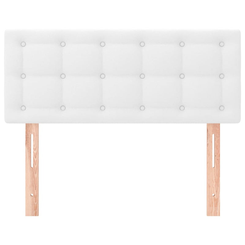 vidaXL fehér műbőr fejtámla 90x5x78/88 cm