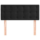 vidaXL fekete bársony fejtámla 90x5x78/88 cm