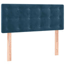 vidaXL sötétkék bársony fejtámla 90x5x78/88 cm
