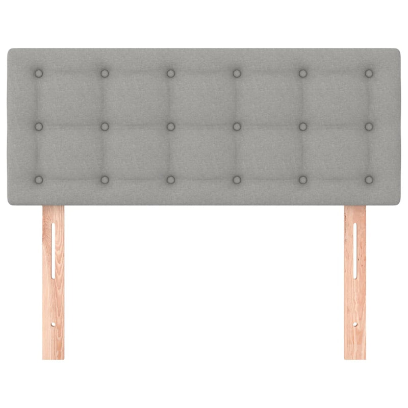 vidaXL világosszürke szövet fejtámla 100x5x78/88 cm