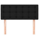 vidaXL fekete szövet fejtámla 100x5x78/88 cm