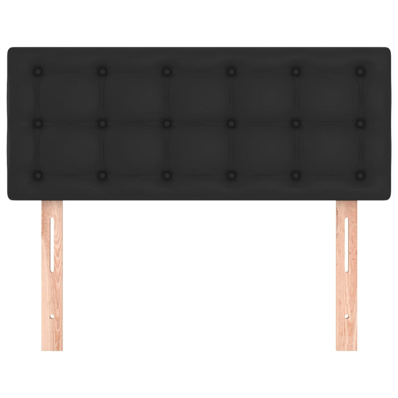 vidaXL fekete műbőr fejtámla 100x5x78/88 cm