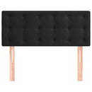 vidaXL fekete bársony fejtámla 100x5x78/88 cm