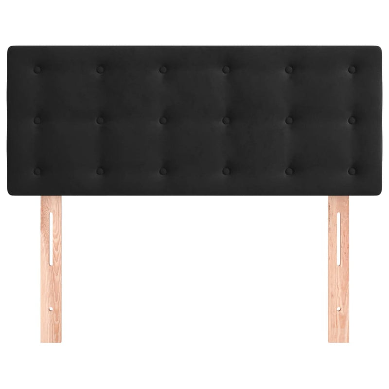 vidaXL fekete bársony fejtámla 100x5x78/88 cm