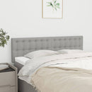 vidaXL világosszürke szövet fejtámla 144x5x78/88 cm