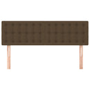 vidaXL 2 db sötétbarna szövet fejtámla 72 x 5 x 78/88 cm