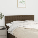 vidaXL 2 db sötétbarna szövet fejtámla 72 x 5 x 78/88 cm