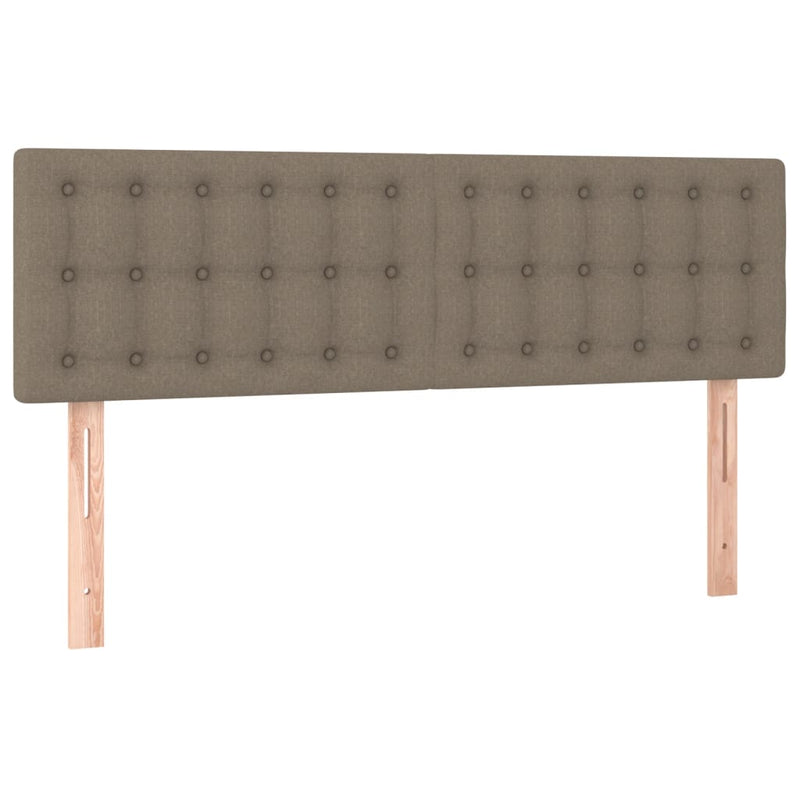vidaXL 2 db tópszínű szövet fejtámla 72 x 5 x 78/88 cm