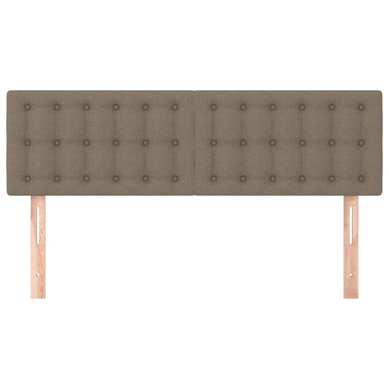 vidaXL 2 db tópszínű szövet fejtámla 72 x 5 x 78/88 cm