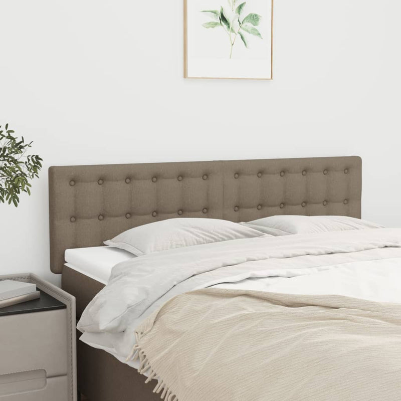 vidaXL 2 db tópszínű szövet fejtámla 72 x 5 x 78/88 cm