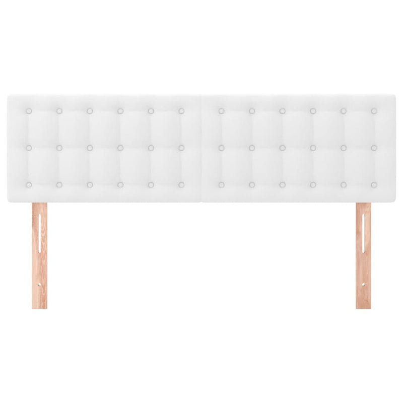 vidaXL 2 db fehér műbőr fejtámla 72 x 5 x 78/88 cm