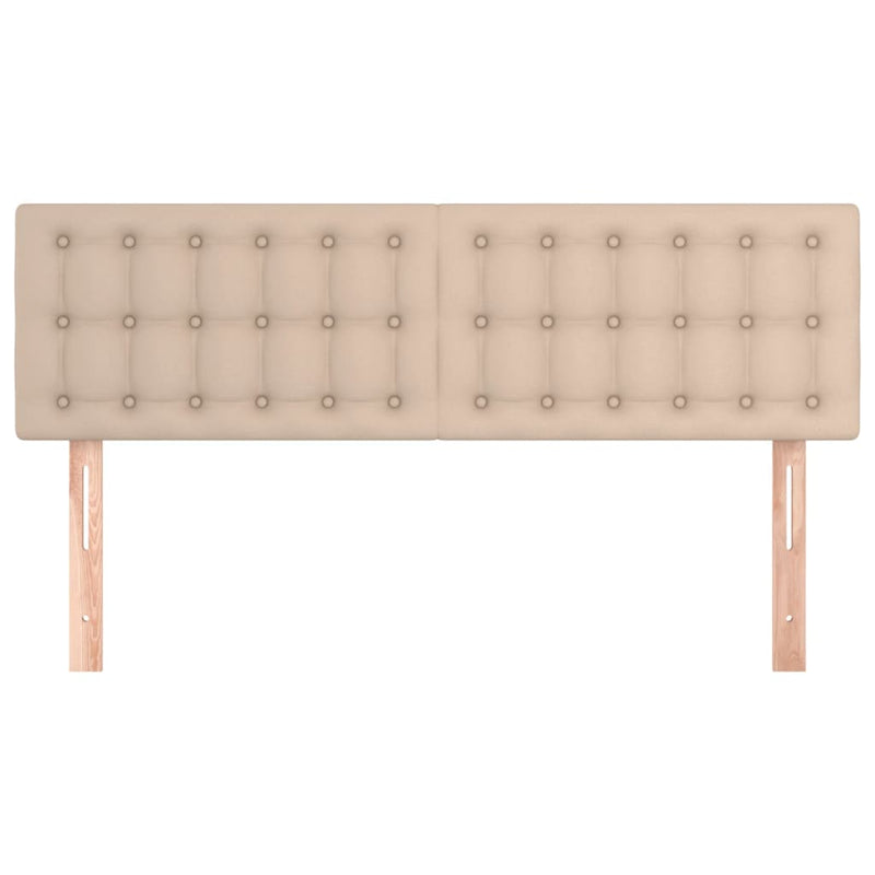vidaXL 2 db cappuccino színű műbőr fejtámla 72 x 5 x 78/88 cm