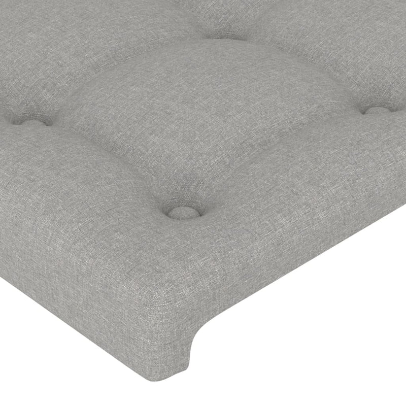 vidaXL 2 db világosszürke szövet fejtámla 80 x 5 x 78/88 cm