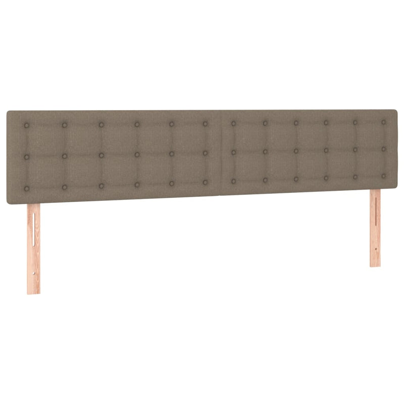 vidaXL 2 db tópszínű szövet fejtámla 80x5x78/88 cm