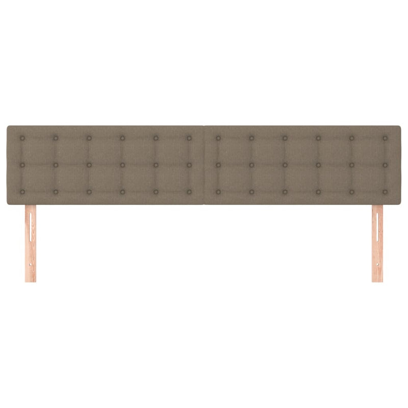 vidaXL 2 db tópszínű szövet fejtámla 80x5x78/88 cm