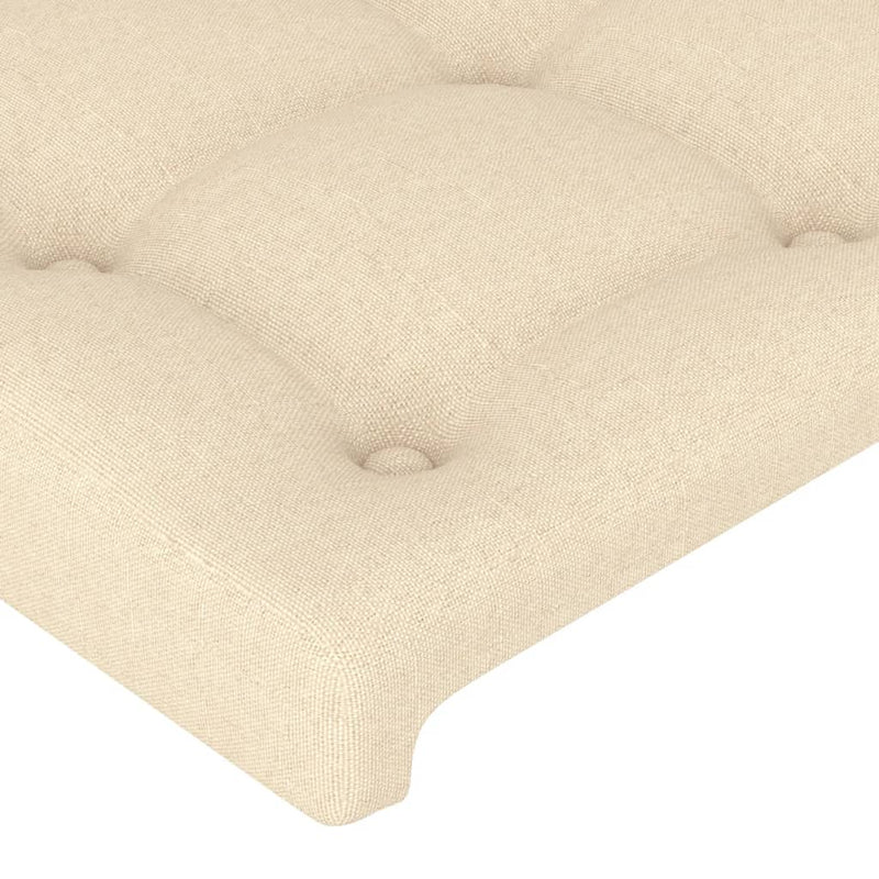 vidaXL 2 db krémszínű szövet fejtámla 80 x 5 x 78/88 cm