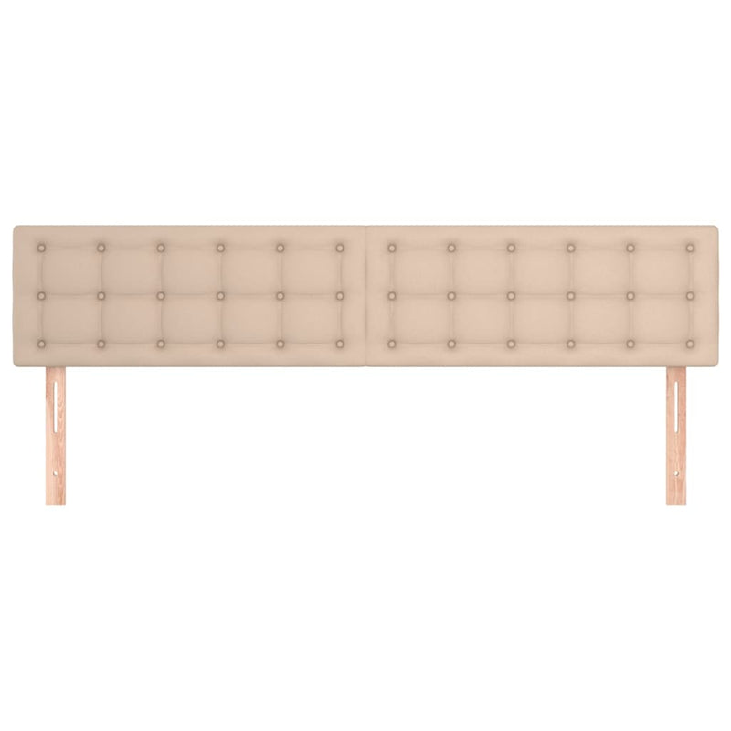 vidaXL 2 db cappuccino színű műbőr fejtámla 80 x 5 x 78/88 cm