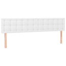 vidaXL 2 db fehér műbőr fejtámla 90x5x78/88 cm