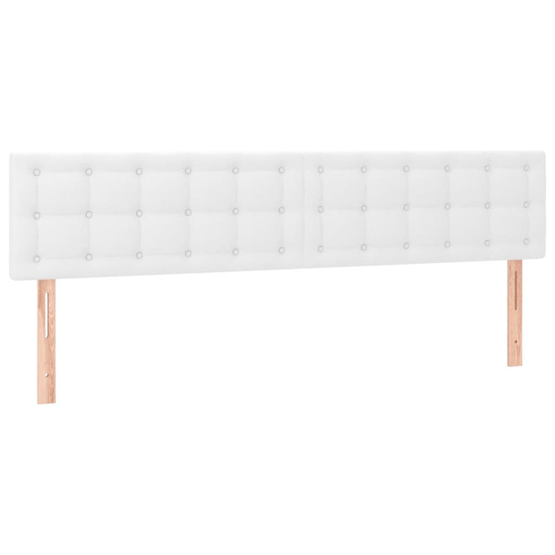 vidaXL 2 db fehér műbőr fejtámla 90x5x78/88 cm
