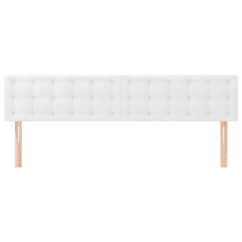 vidaXL 2 db fehér műbőr fejtámla 90x5x78/88 cm