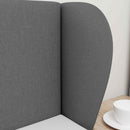 vidaXL Fejtámla Fül Homályos Szürke 40 x 23 x 6 cm szövet