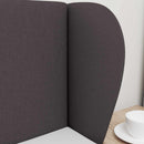 vidaXL Fejtámla Fül Barna 40 x 23 x 6 cm szövet