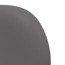 vidaXL Fejtámla Fül Homályos Szürke 40 x 23 x 6 cm PVC