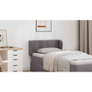 vidaXL Fejtámla Fül Homályos Szürke 40 x 23 x 6 cm PVC