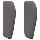 vidaXL Fejtámla Fül Homályos Szürke 40 x 23 x 6 cm PVC