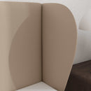 vidaXL Fejtámla Fül Sárgásbarna 40 x 23 x 6 cm PVC