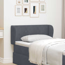 vidaXL Fejtámla Fül Homályos Szürke 40 x 23 x 6 cm Bársony